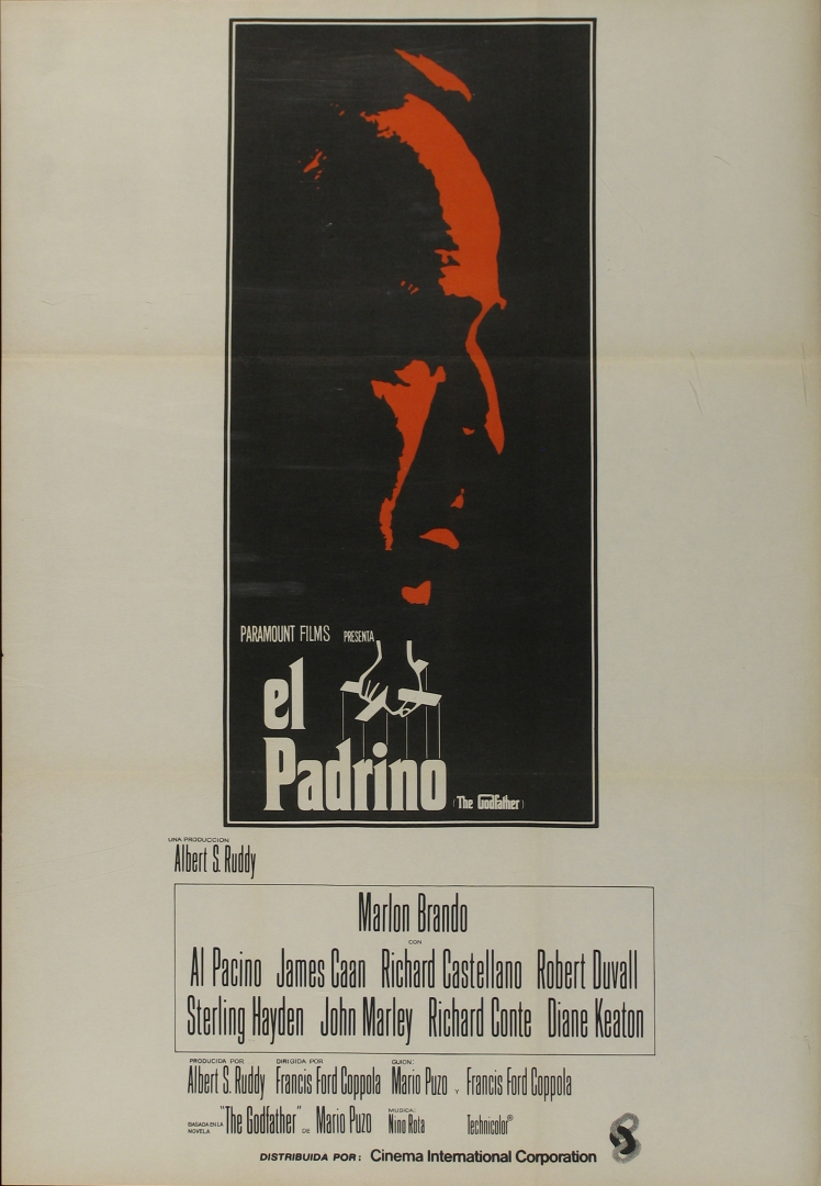 CARTEL CINE:(CINE NEGRO / POLICÍACA) EL PADRINO. (THE GODFATHER.) 1972...